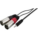 Monacor MCC-102/SW audio propojovací kabel [1x jack zástrčka 6,3 mm (stereo) - 1x jack zástrčka 6,3 mm (stereo)] 1 m čer