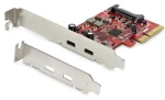 StarTech PCIe karta 2x USB-C / Řadič USB / PCIe Gen 3 x4 / USB 3.2 Gen 2 10 Gb/s / ASMedia ASM3142 (PEXUSB312C3)