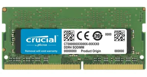 Crucial 16GB (1x16GB) 3200 MHz / DDR4 / SO-DIMM / CL22 / Non-ECC / 1.2V (CB16GS3200)