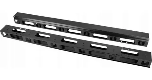 Lanberg Vertikální organizér kabelů 22U černá / Organizér kabelů / 19" rack / 2 ks (AK-1212-B)