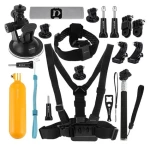 Puluz PKT18 / Sada příslušenství pro akční kamery / 20 dílů / GoPro, DJI Osmo Action, Insta360 (PKT18)
