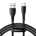 Joyroom SA32-AC6 Nabíjecí kabel USB-A (M) - USB-C (M) 100W 1.0m černá (SA32-AC6 1m Bl)