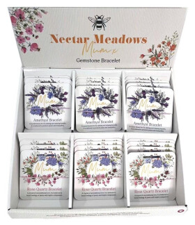 Náramek s drahokamem Mum - Včela (mix)