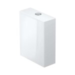 DURAVIT - White Tulip Splachovací nádrž 37x15 cm, připojení vlevo, s WonderGliss bílá 09331000851