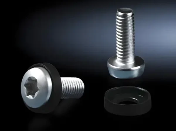 Rittal Šrouby M6 16 mm stříbrné / Šrouby do racku / M6 / 16 mm / 50 ks (7094140)