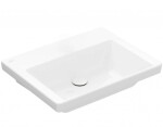 VILLEROY & BOCH - Subway 3.0 Umyvadlo nábytkové 60x47 cm, bez přepadu, bez otvoru pro baterii, CeramicPlus, Stone White 4A706FRW