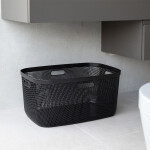 Koš na čisté prádlo MY MESH antracit, 45 l