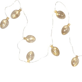 STAR TRADING Světelný řetěz Shimmer, béžová barva