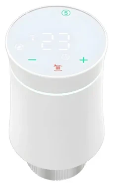 Moes ZTRV-BY-100 / Termostatická hlavice / ZigBee / Dotykové ovládání (ZTRV-BY-100-WH-MS)