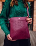 Stylová koženková crossbody VUCH Gronja, růžová