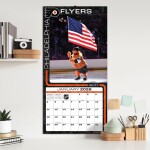 JF Turner Kalendář NHL Mascots 2026 Wall Calendar