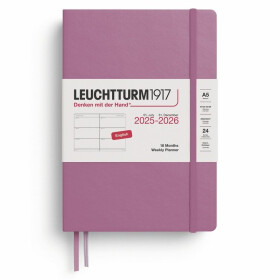 Weekly Planner 2026 Medium (A5) 18 Months Dusty Rose
