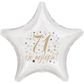 71. narozeniny balónek hvězda Balonky.cz 71. narozeniny balónek hvězda Balonky.cz