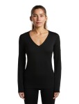 ICEBREAKER Wmns Merino 260 Tech LS V Neck, Black (vzorek) velikost: S