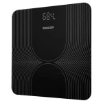 SENCOR SBS 2476BK černá / Osobní váha / Tvrzené sklo / LCD / 180 kg / kg / 2x AAA (8590669338412)