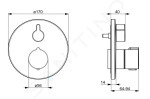 HANSA - Electra Termostatická elektronická umyvadlová baterie, bateriové napájení, Bluetooth, matná černá 9210221933