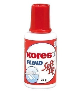 Kores Opravný lak Fluid Soft tip 25 g s houbičkou