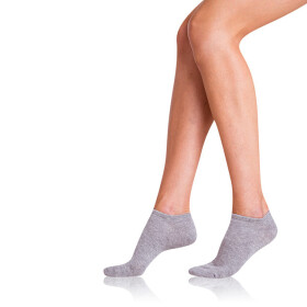 Dámské krátké ponožky 2 páry COTTON IN-SHOE SOCKS 2x - BELLINDA - šedá 35 - 38