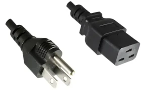 MicroConnect Power Cord US Typ B - C19 1.8m černá / Napájecí kabel / Americká koncovka (PE110518)