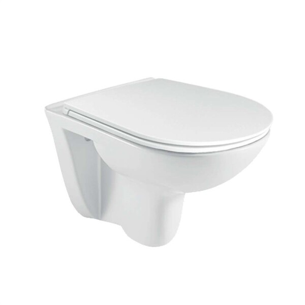 MEREO - WC závěsné, RIMLESS, 530x355x360, keramické, vč. sedátka VSD81S2