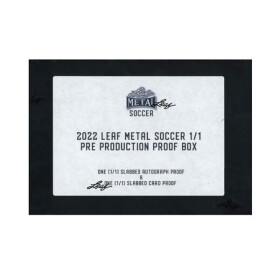 2022 Leaf Metal Soccer Pre-Production Proof Hobby Box - fotbalové karty