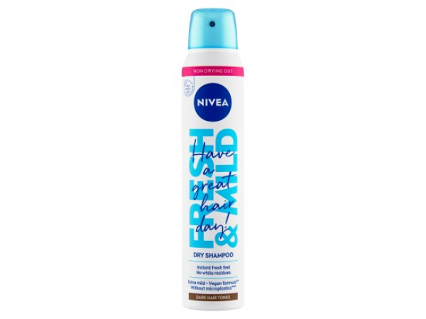Nivea Fresh & Mild Suchý šampon pro tmavší tón vlasů 200ml