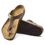 Dámské žabky Birkenstock Gizeh Oiled Leather Tabacco Brown Narrow (0943813) dámské 36