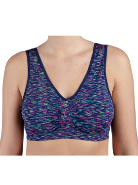 EVONA a.s. Dámská sportovní podprsenka FLO modrá/melír - PODPR.FLO MODRÁ/MELÍR 2XL/3XL
