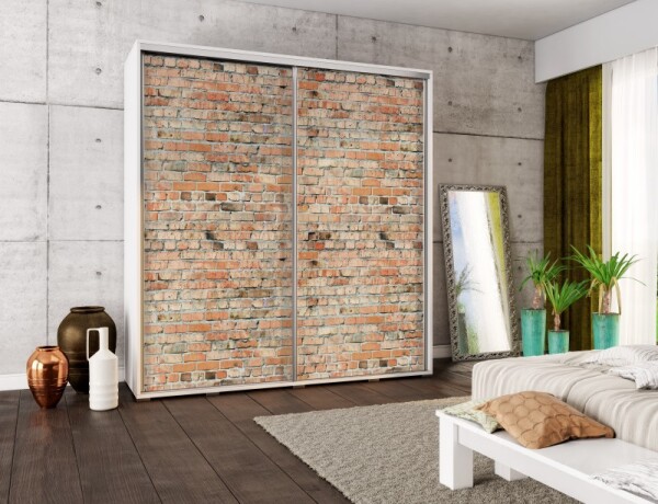 FRONTI Šatní skříň PENELOPA 205 Cihla 6924