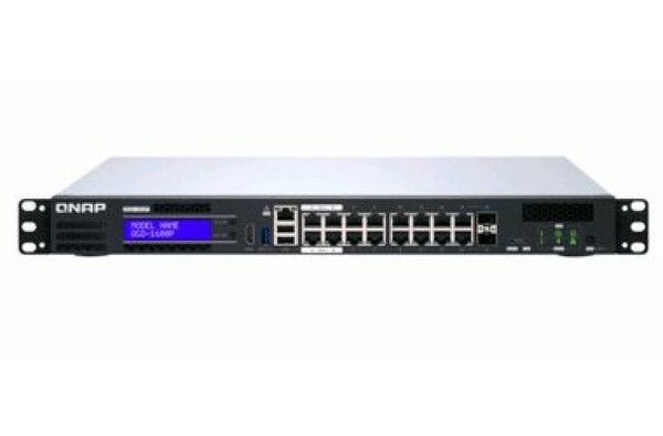 QNAP QGD-1600P-4G / Switch / 10|100|1000Mbps / 14x GLAN / 2x combo SFP+ RJ-45 / PoE (QGD-1600P-4G)