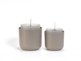 Samozavlažovací květináč Tolita Air ø 19 taupe