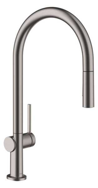 HANSGROHE - Talis M54 Dřezová baterie s výsuvnou sprškou, kartáčovaný černý chrom 72842340