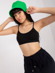 Černý sportovní crop top vycpanými košíčky. Velikost: