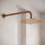 REA - Kulaté sprchové rameno JS-9021 40cm Brush copper REA-P6851