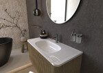 Umyvadlová baterie SAT Aurum bez výpusti broušený gun metal SATBAUR271BGM SATBAUR271BGM