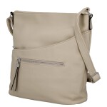 Trendy dámská koženková crossbody kabelka Lima, béžová