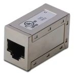 Digitus RJ45 spojka 8P8C CAT6 stíněná / Spojka / Kovové pouzdro / 1:1 zapojení (AT-AG 8/8 C6S)