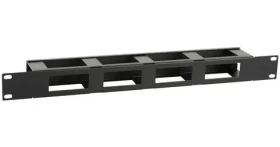 Lanview kabelový organizér S-Type 19" / Kabelový organizér / 1U (RAO410BL)