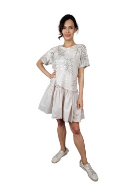 HOSH Šaty Esme Velikost: UNI, Barva: Béžová