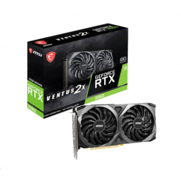 MSI VGA NVIDIA GeForce RTX 3060 VENTUS 2X 12G OC, 12G GDDR6, 3xDP, 1xHDMI EDF_2648057