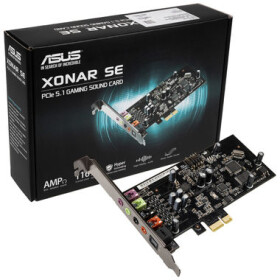 ASUS XONAR SE / zvuková karta / PCI-E / 7.1 / výstup 3 x 3.5 mm jack SPDIF (90YA00T0-M0UA00)