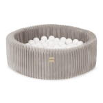 PLUSH NEST PLUSH NEST Suchý bazén kulatý Puffy Lamell Ø 90 × 30 cm béžový