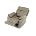 TV a relaxační křeslo s manuálním ovládáním, potah lanýžová látka v dekoru vintage