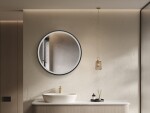 Zrcadlo se senzorem SAT Cool 60x60 cm černá SATZCO60CE SATZCO60CE