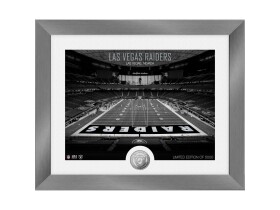 Highland Mint Obraz Las Vegas Raiders NFL Art Deco Stadium Silver Coin Photo Mint