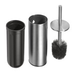 HOPA - WC štětka válcová na postavení nebo pověšení, 95×380×105 mm - Barva - Chrom KDBE102313066