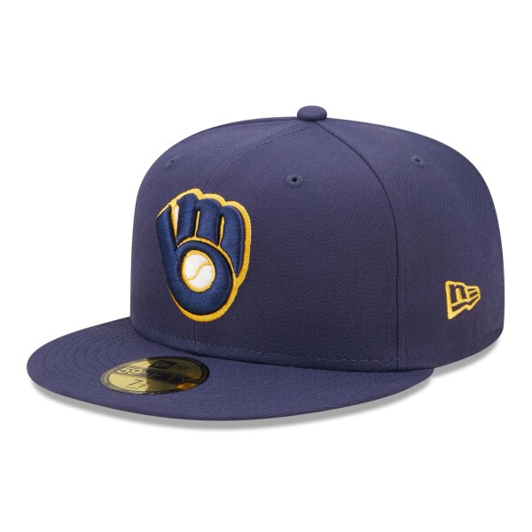 New Era Pánská kšiltovka Milwaukee Brewers MLB Authentic 59FIFTY Fitted Home Velikost: 7 1/8