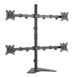 Equip černá / Stolní držák pro monitor / 17"-32" / VESA 75x75-100x100 mm / nosnost 9 kg / 360° otočení (650127)