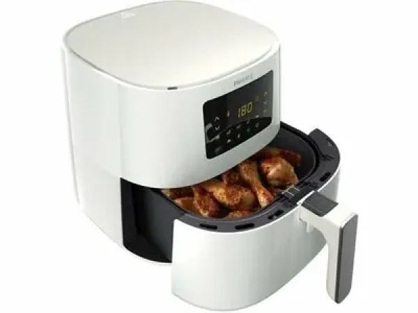 Rozbaleno - Philips 3000 series HD9270/00 stříbrno-bílá / Horkovzdušná fritéza / 2000W / 6.2L / rozbaleno (HD9270/00.rozbaleno)