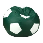 FRONTI Sedací vak - míč 100 cm - tmavězelená + bílá